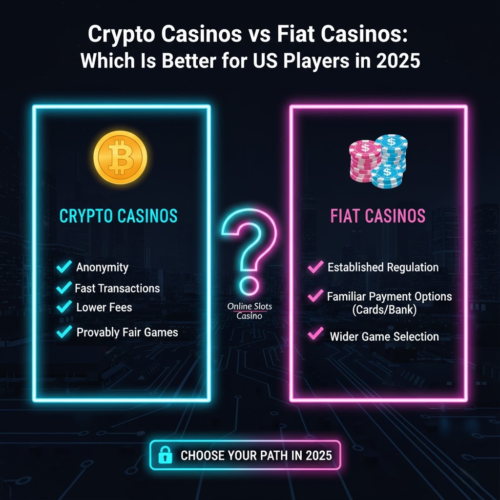 Crypto Casinos vs Fiat Casinos: Which Is Better for US Players in 2025