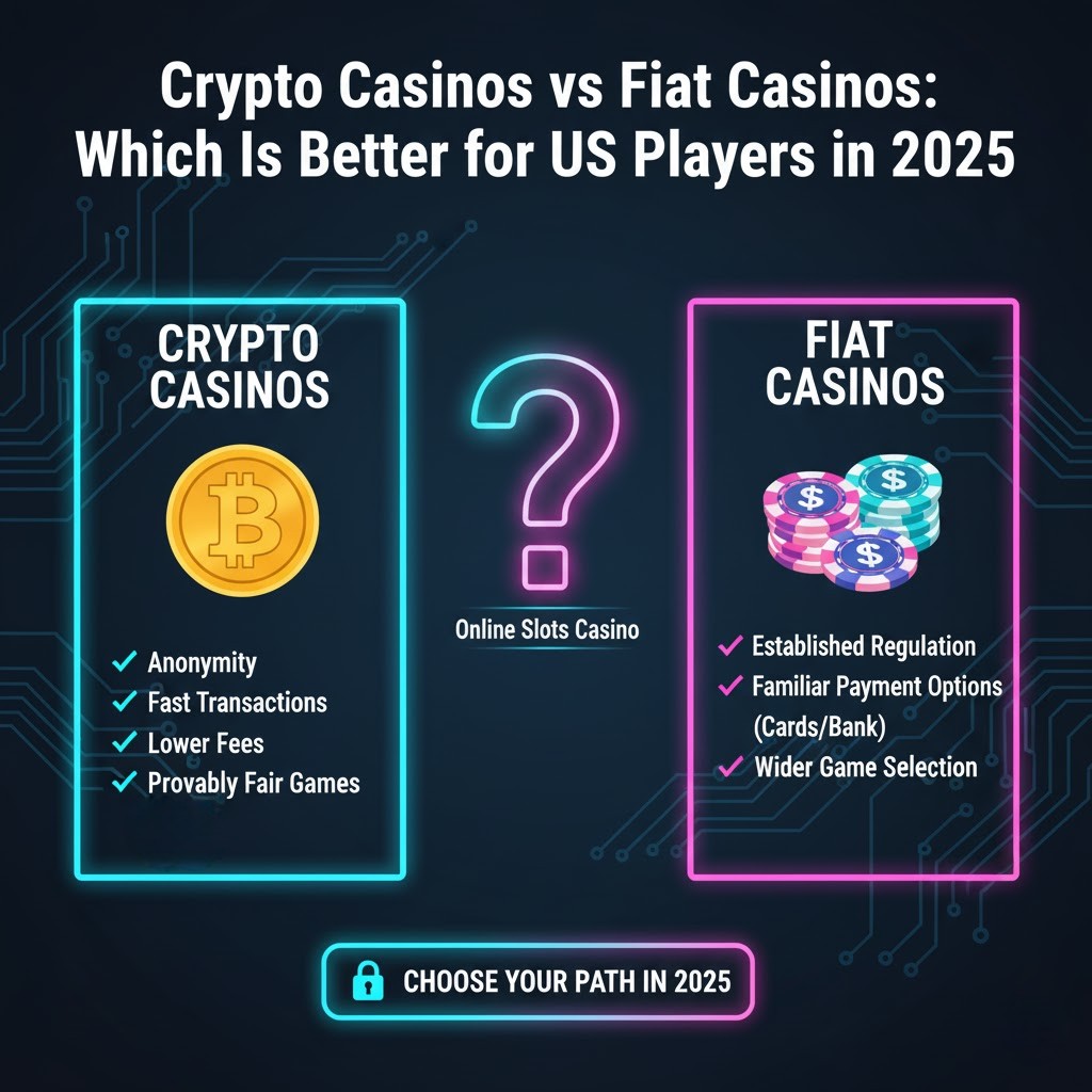 Crypto Casinos vs Fiat Casinos: Which Is Better for US Players in 2025