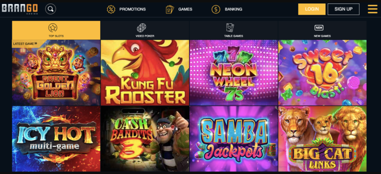 Games Available at Brango