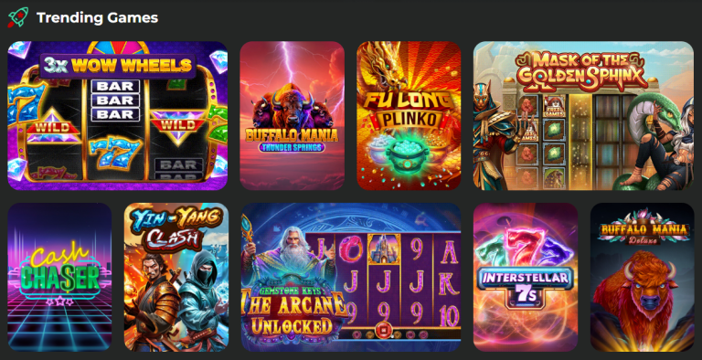 Games Available at Palace of Chance